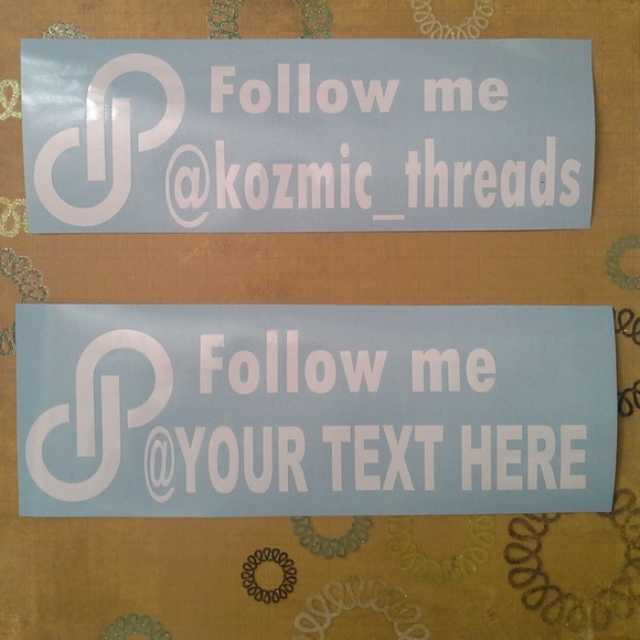 Vinyl Posh "Follow me" decal - Picture 1 of 1